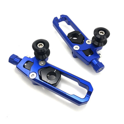 Chain Adjuster Spools for YAMAHA XSR-155 (2019-2022) - Blue 2 x Sliders