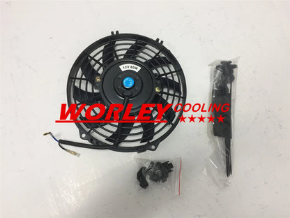 2ROW Aluminum Radiator + Fan for MG MGA 1600 TWIN CAM (1958-1960)