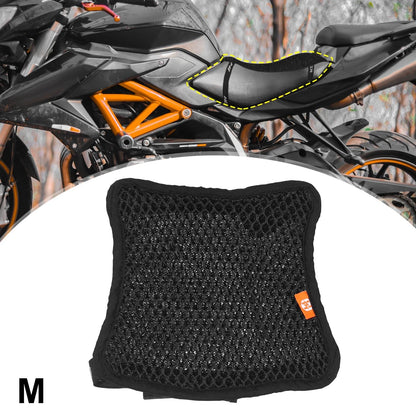 Seat Cover / Size M / Breathable 3D Mesh Black for Motorcycle