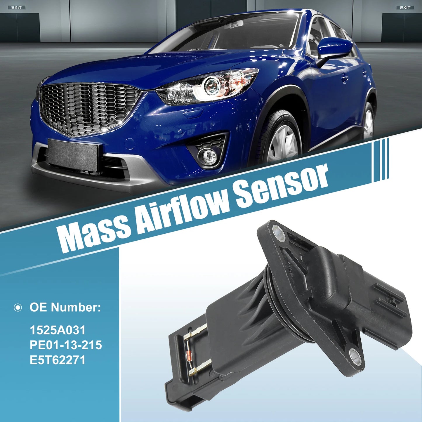 Mass Airflow Sensor for Mazda 3 6 CX-5 CX-9 2 2.5L (2004-2023)