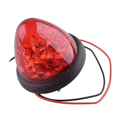 6Pcs Red Round LED Side Marker Lights for Peterbilt Truck Trailer