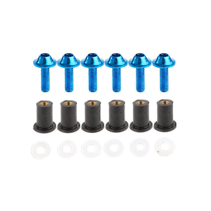 Windscreen Fixing Kit Blue Bolts for Honda CBR250 300 650 900