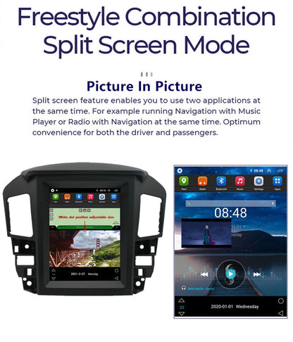 9.7'' Vertical Stereo Radio GPS for Toyota Harrier, Lexus RX300 (1998-2003)