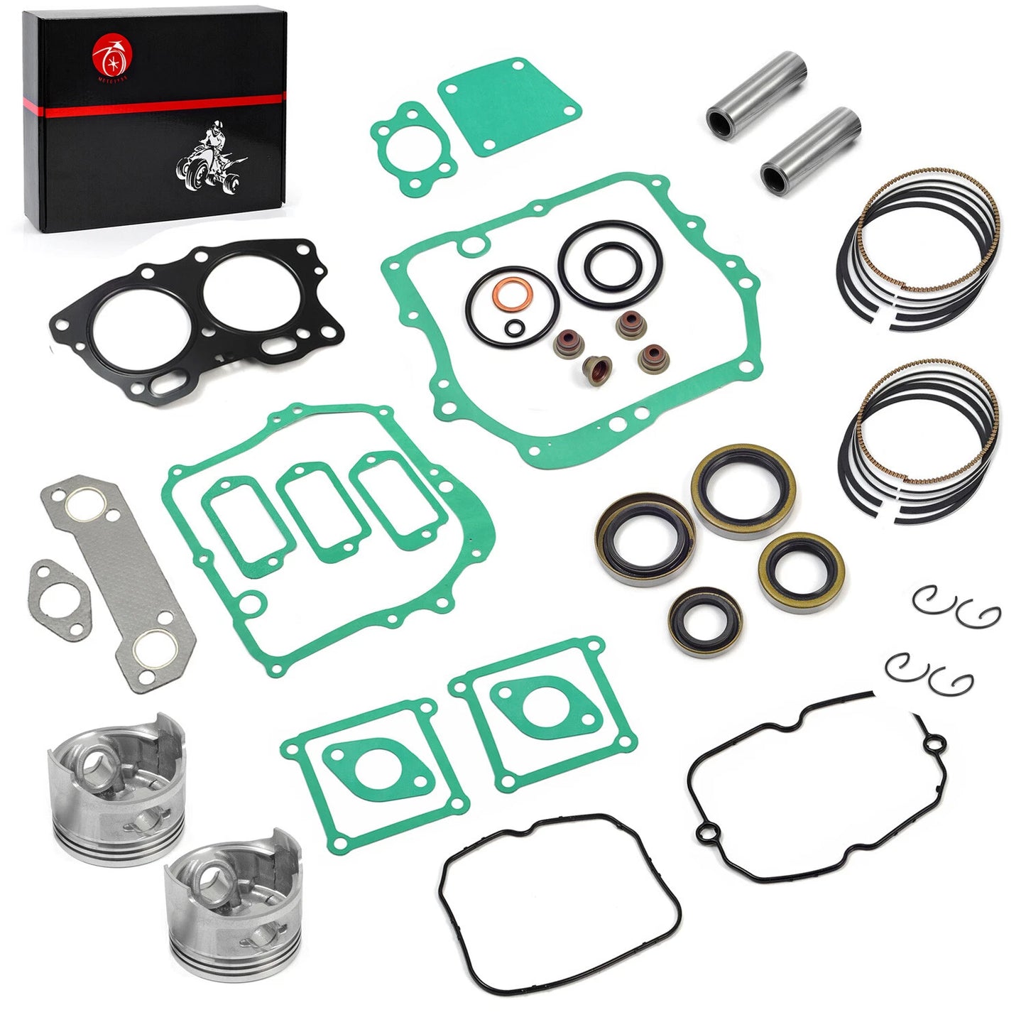 Oversize 0.5mm Piston Gasket Rebuild Kit for EZGO Robin 350cc (1996–2008)