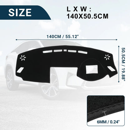 Dashboard Cover Mat for Mitsubishi Eclipse Cross (2017-2022) Black