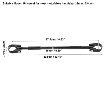 2 x 22mm Aluminum Balance Bar Crossbar Handlebar for Motorcycle