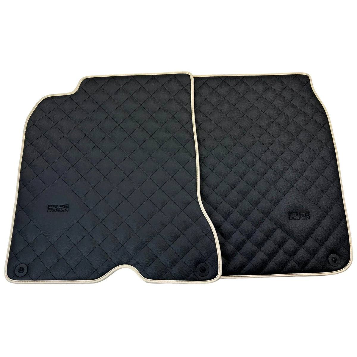 Leather Floor Mats for Ferrari California T (2015-2018) - Beige Trim