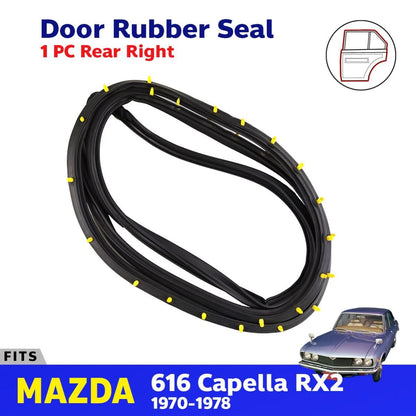 Door Rubber Seal Weatherstrip Rear RH Fits Mazda 616 618 Capella RX2 1970-78 D09