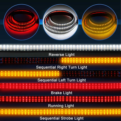 47" 324-LED Truck Strip Tailgate Light Bar for Ford & GMC (2015-2023)