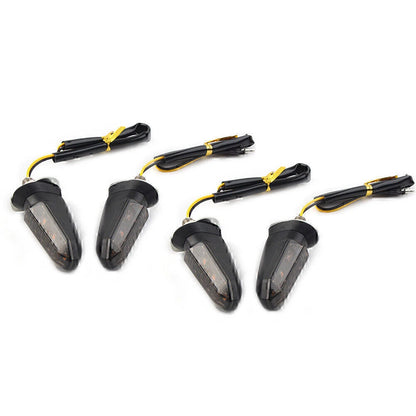 Smoke LED Turn Signal Indicator Lights for Universal Motorcycle