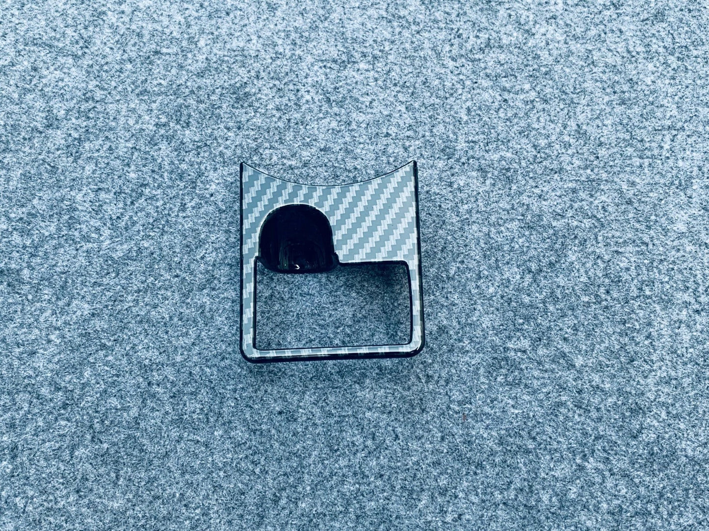 Carbon Fiber Park Brake Button Cover Trim for 2020-2022 Toyota Highlander
