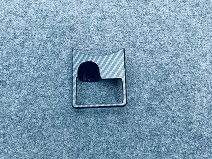 Carbon Fiber Park Brake Button Cover Trim for 2020-2022 Toyota Highlander