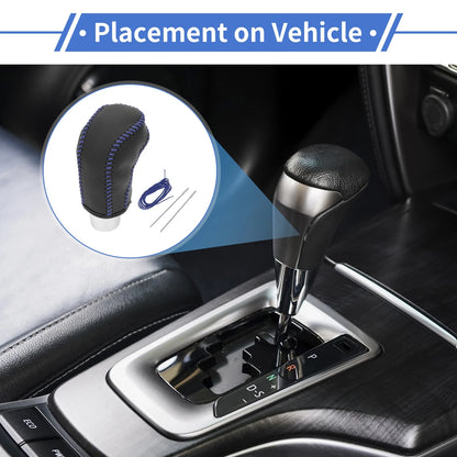 Car Gear Shift Knob Cover for Hyundai Tucson (2015-2018) - Black Blue