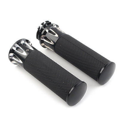 Black Handle Bar Hand Grips for Harley Sportster XL883 XL1200 (2004-2023)
