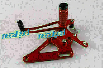 Adjustable Rearset Footpegs for Honda CB400 VTEC (2000-2007) - Red
