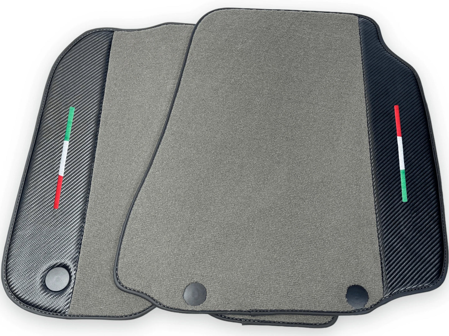 Genuine Carbon Fiber Leather Floor Mats for Ferrari 812 Superfast (2018-2023)