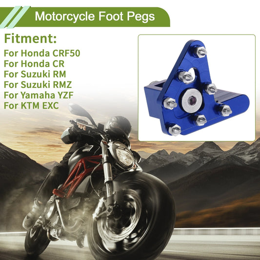 Motorcycle Foot Pegs 1 Pc for Honda CRF50 Blue