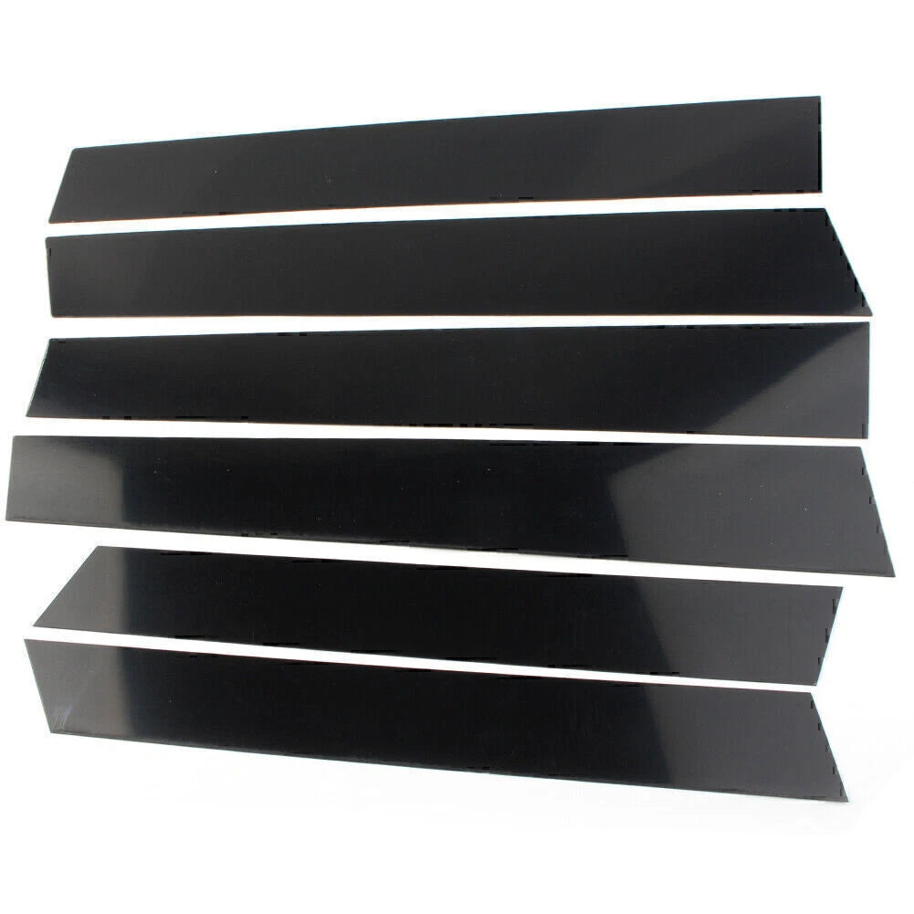 6 Pcs Car Door Trim Cover Kit Glossy Black Pillar Posts for Honda CR-V (07-11)