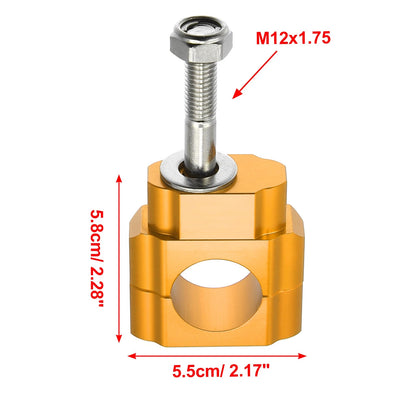 2 x Handlebar Bracket Clamps Fit 1-1/8" 28mm Bar for Motorcycle