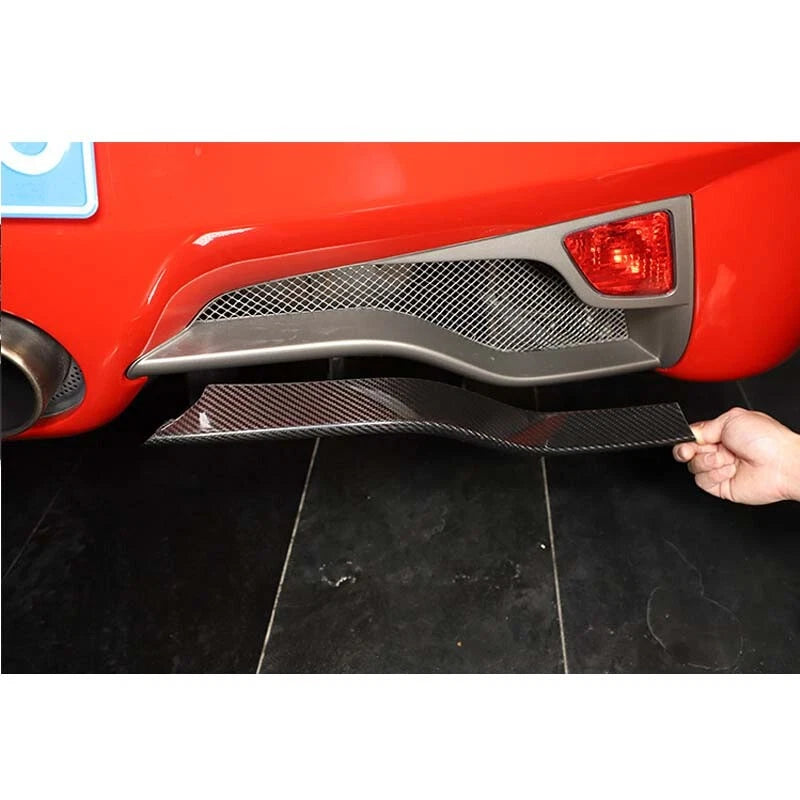Real Carbon Fiber Rear Lamp Bumper Cover Trim For Ferrari F458 2011-2015