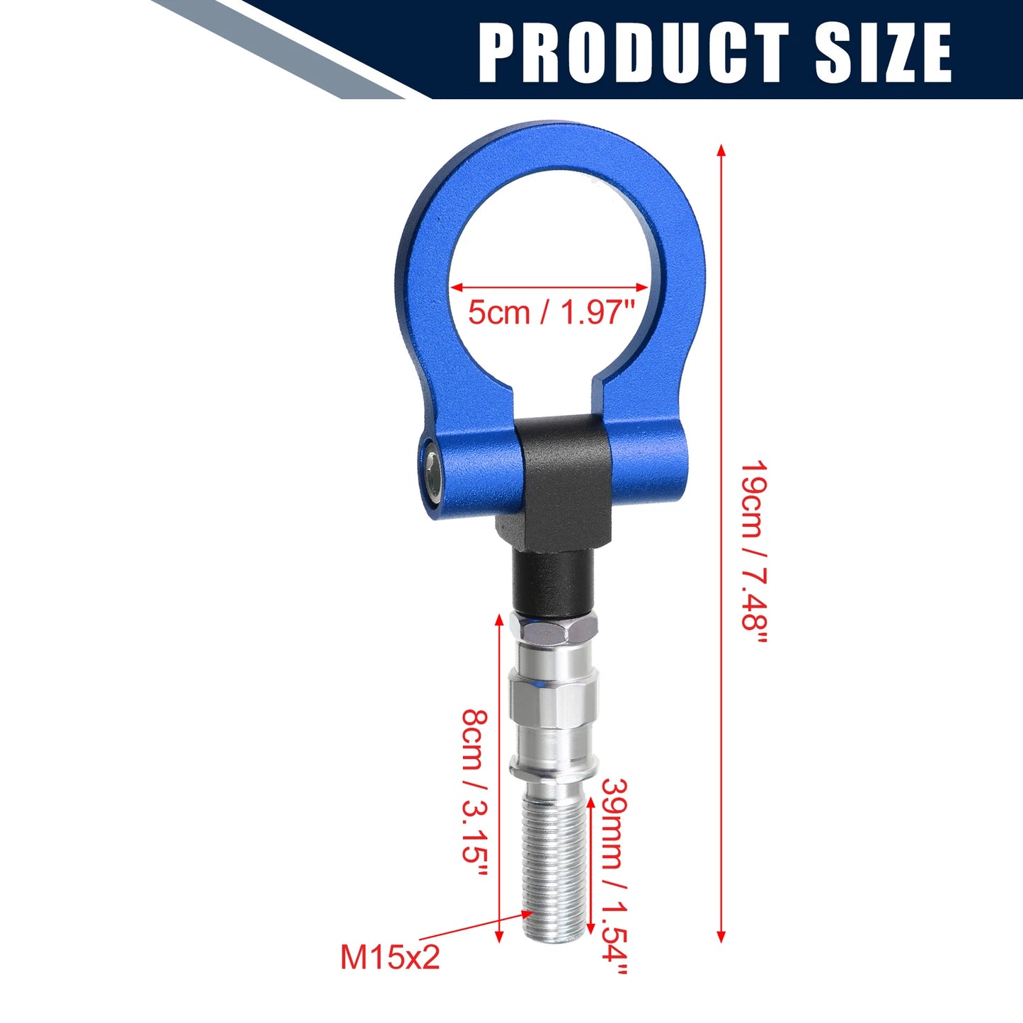 Blue Round Tow Hook Screw for Mazda 3 (2004-2009)