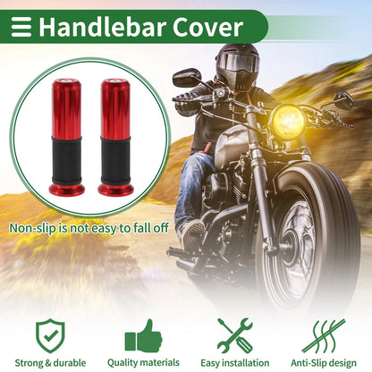 Grips / 7/8" / Hand Grips Aluminum Alloy Black Red for Motorcycle