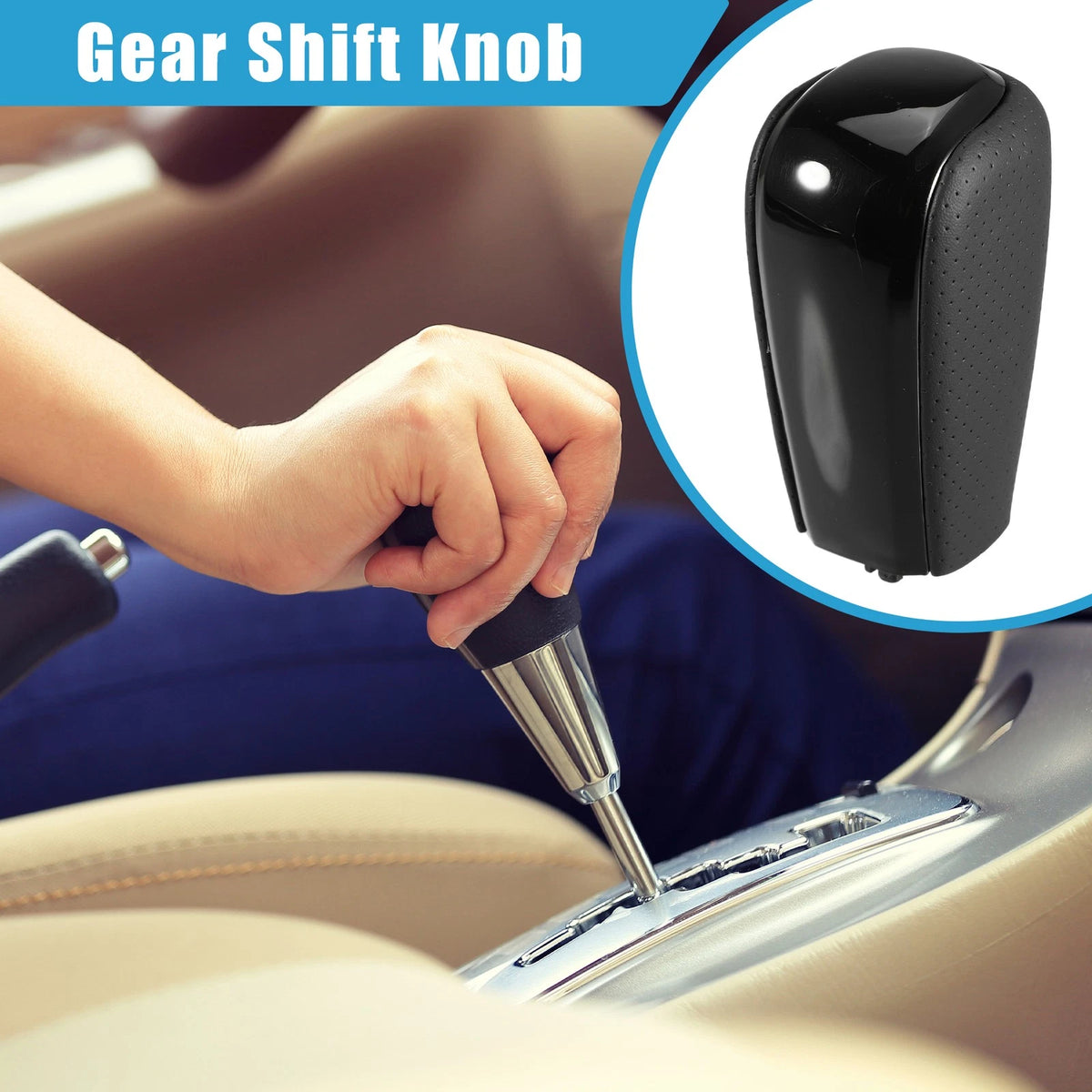 Black Automatic Transmission Gear Shift Knob for Toyota Land Cruiser Prado