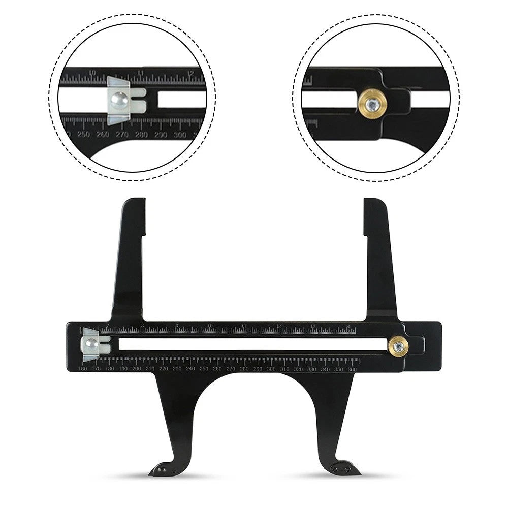 Dual Scale Brake Measuring Tool for Rear Drum Brake Shoe Use