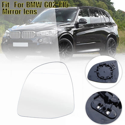 Heated Right Side Door Mirror Glass for BMW F25 F26 F15 F16 F30 F31 (2010-2023)