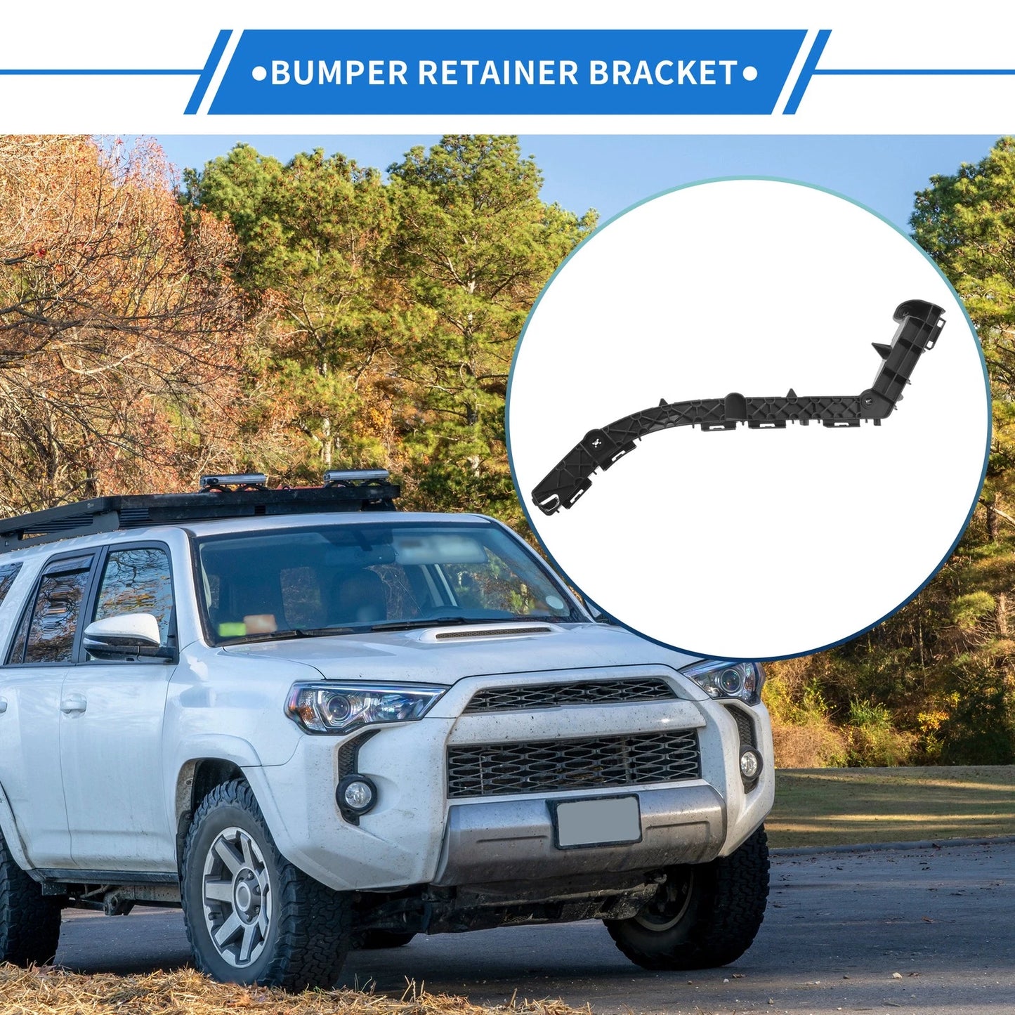 Right Rear Bumper Retainer Bracket for Toyota Land Cruiser Prado