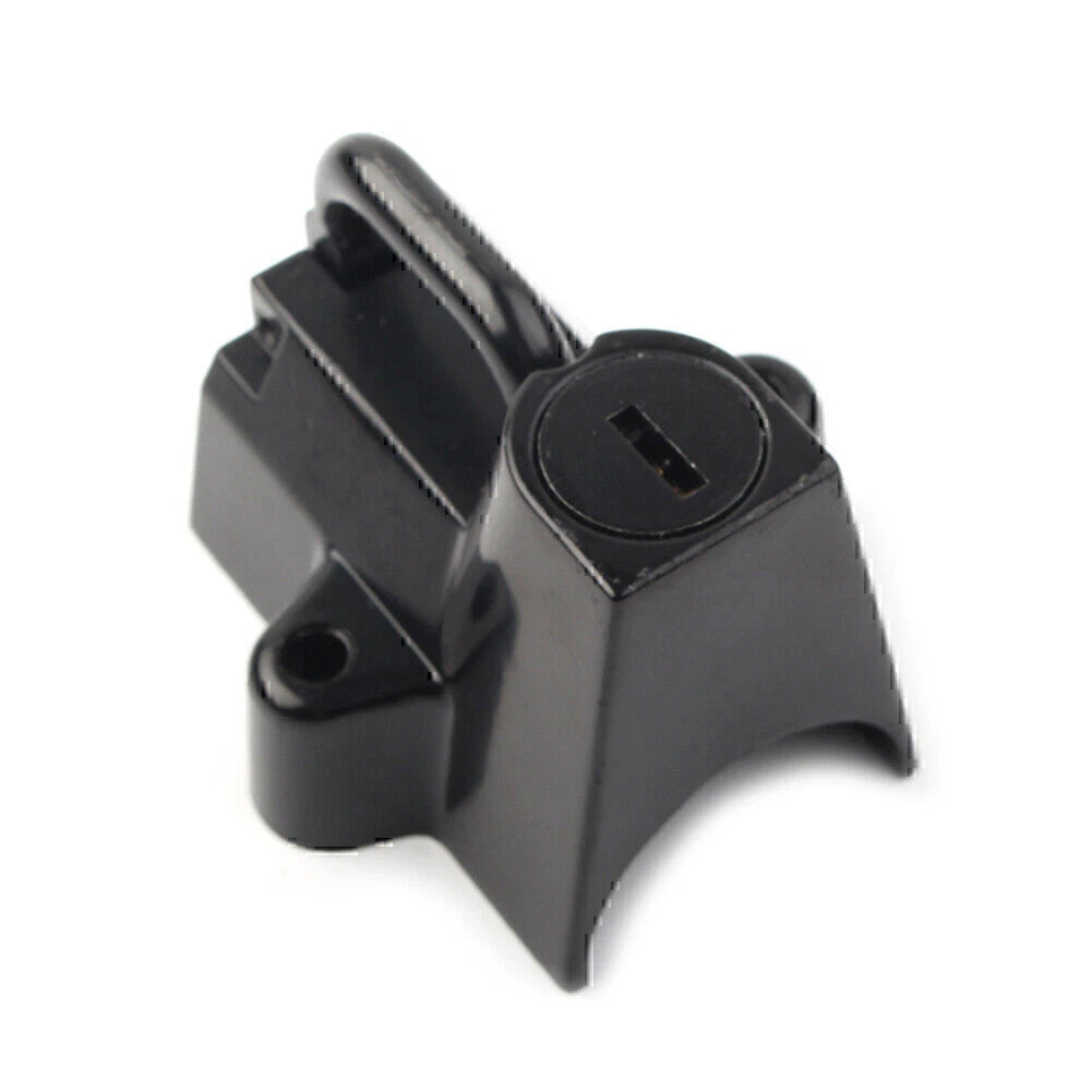 Black Motorcycle Helmet Lock for Harley-Davidson Softail, Road King, FatBoy