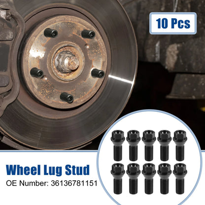 10 x M14x1.25 Wheel Lug Bolts for BMW E46 325 E90