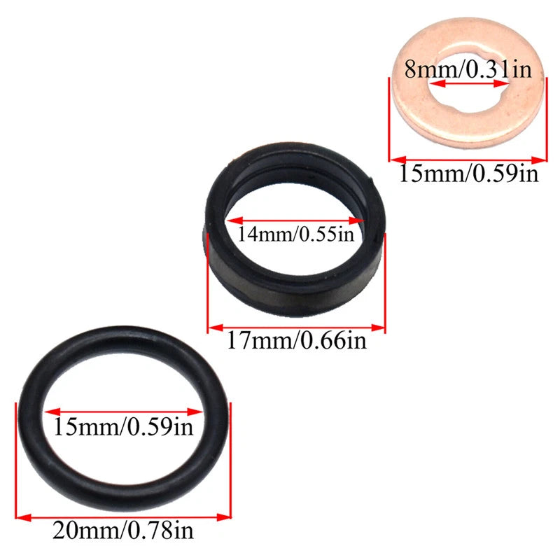 Fuel Injector O-Rings Seals for Opel Vauxhall Vectra Astra (1996-2005)