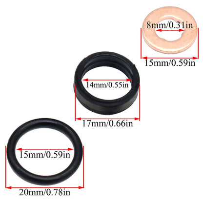 Fuel Injector O-Rings Seals for Opel Vauxhall Vectra Astra (1996-2005)