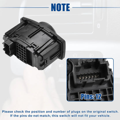 Headlight Lamp Switch Fog Light Control for Ford F-150 (2015-2019)