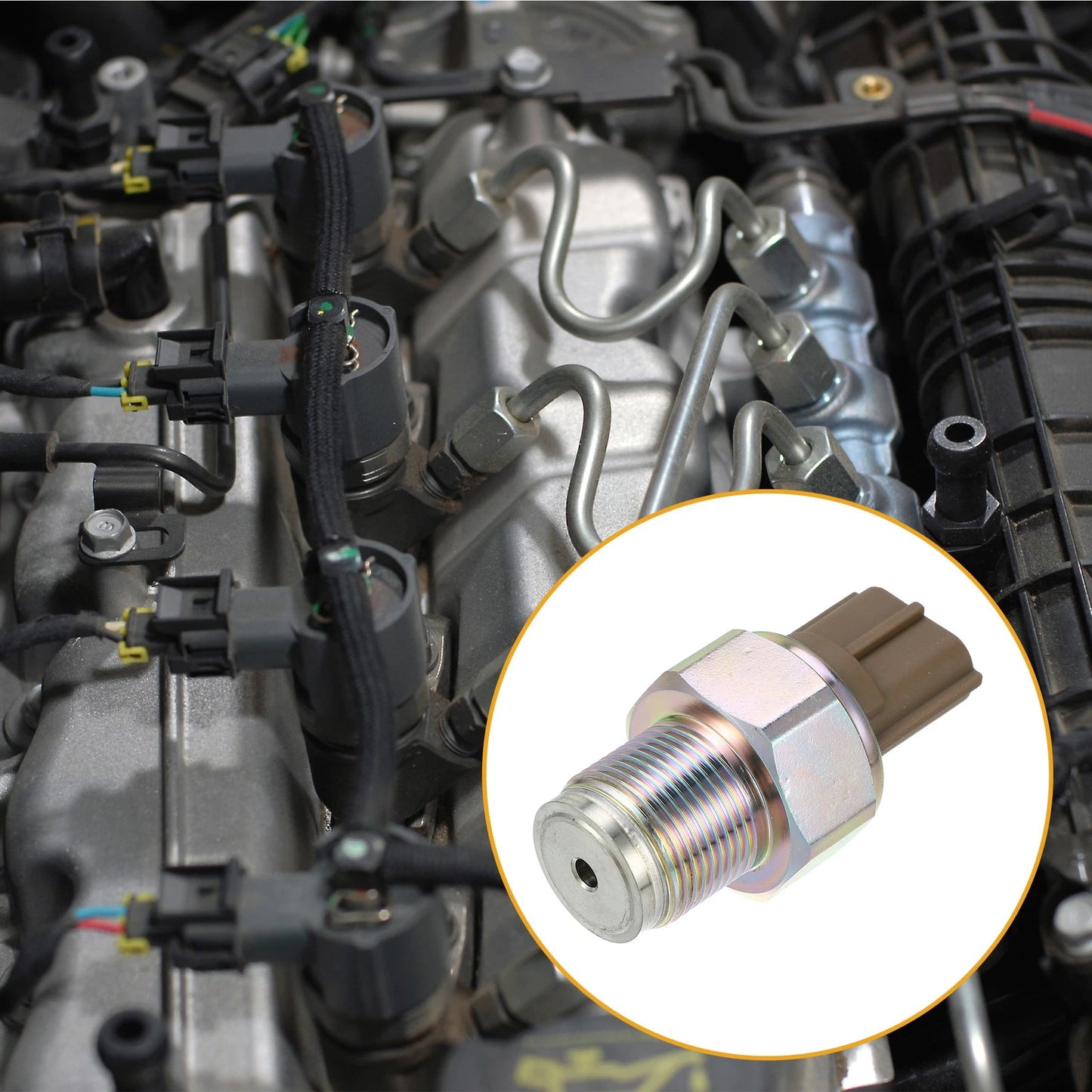 Car Fuel Rail Pressure Sensor No.8981197900 for Isuzu NPR (2005-2007)
