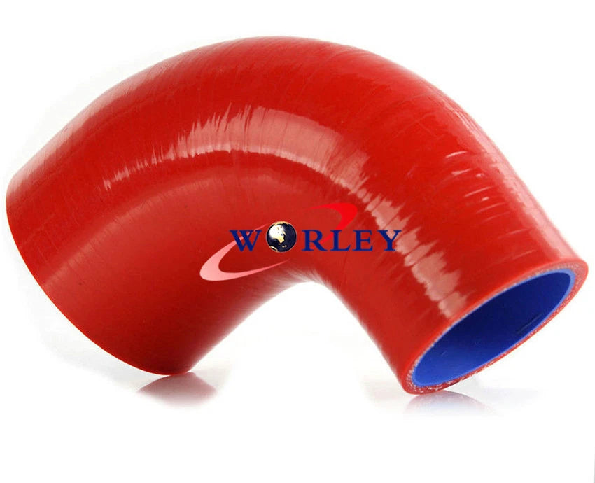 90 Degree Silicone Reducer Elbows Hose 76mm to 70mm for Car