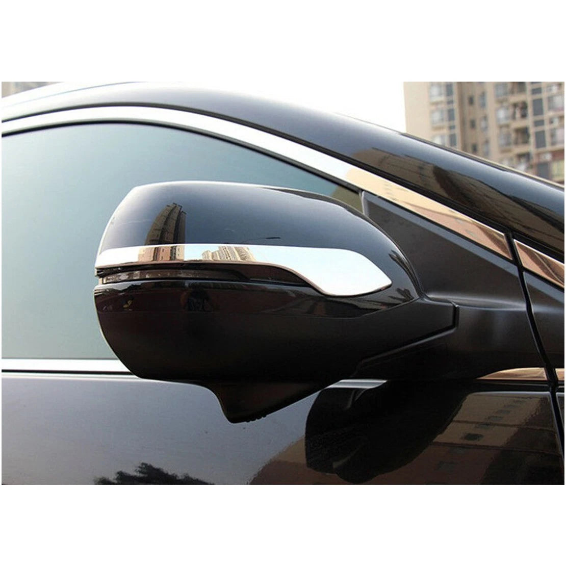 2 x Chrome Exterior Rear View Mirror Strips for Honda CR-V (2017-2020)