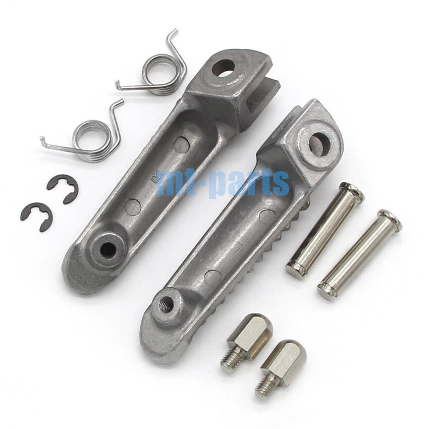 Silver Front Footrest Pegs for Yamaha YZF R6S YZF600 (2003-2009)