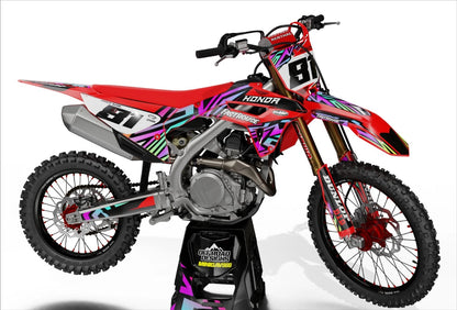Clover Style Custom Graphics Kit for Honda CRF 125 (2013-2018) Decals