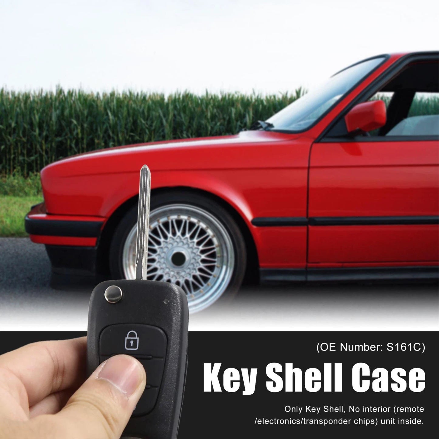 Kia Key Shell Case S161C for Rondo, Sportage, Soul, Rio (2006-2019)