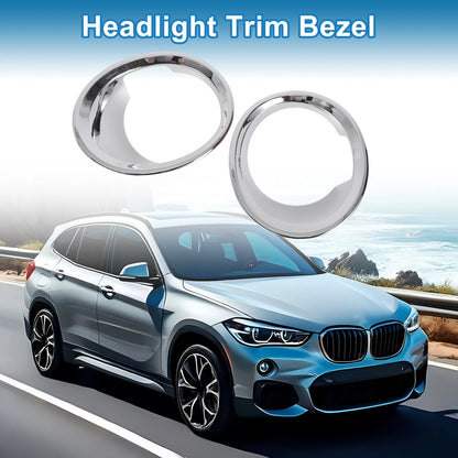 2 x Headlight Trim Bezels for BMW X1 F48 (2016-2019)