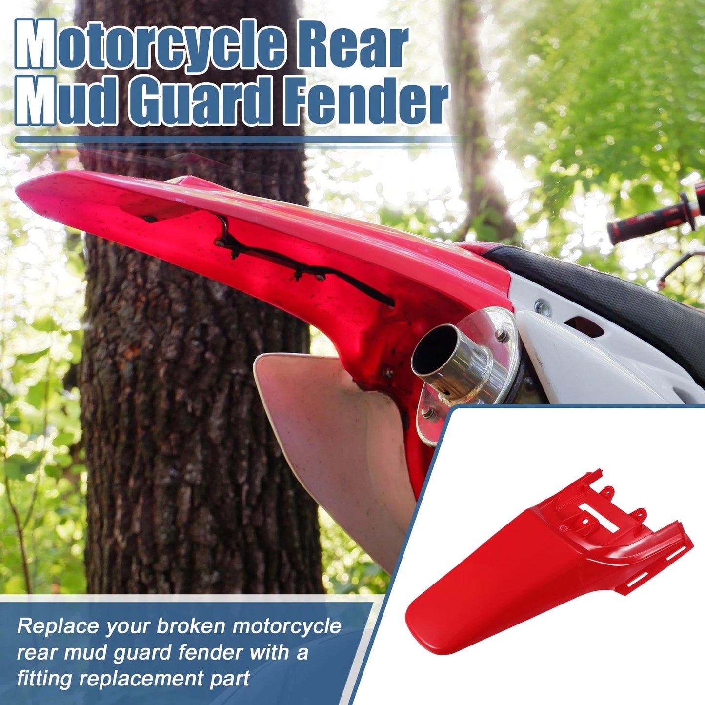 Rear Tail Mud Guard / Motorcycle / Honda XR50 CRF50