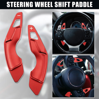 Red Steering Wheel Paddle Shifter Extensions for Lexus IS350 IS250 IS300 (2013-)