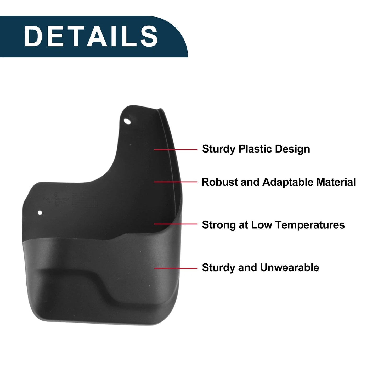 Mud Flaps Splash Guards for Toyota Innova (2016–2021)