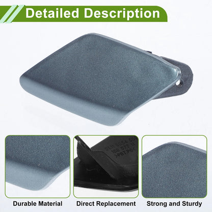 Front Left Washer Nozzle Cover for BMW 428i 2014-2016 (2 x Gray Caps)