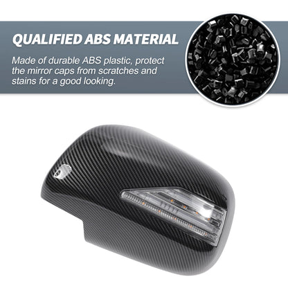 Rearview Mirror Cover Overlay Black Carbon Fiber for Lexus RX330 RX300 (2003)