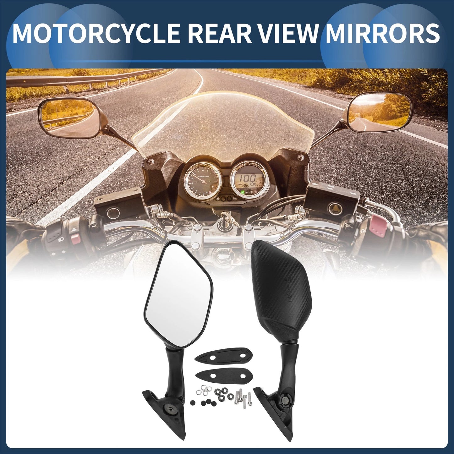 Motorcycle Rear View Mirrors for YAMAHA R25 (2014–2016)