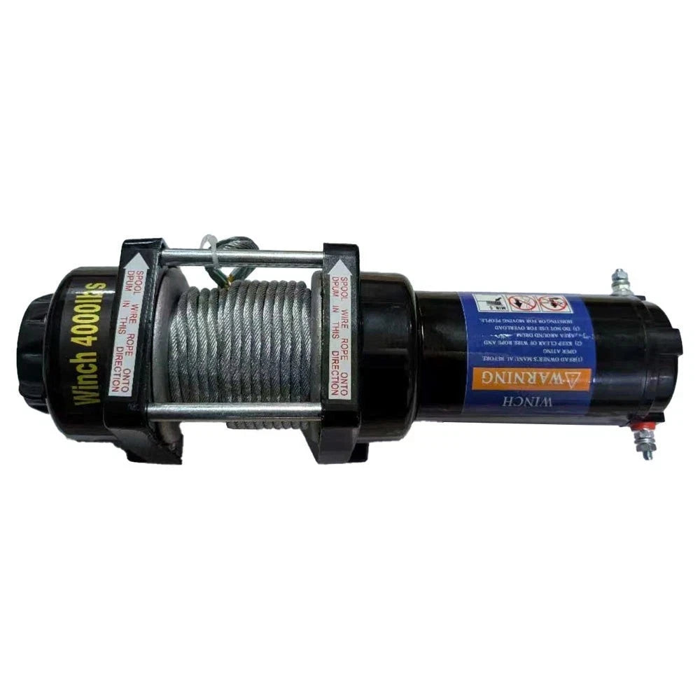 12V 4000LBS Electric Winch for Truck with 5mm x 10m Steel Cable
