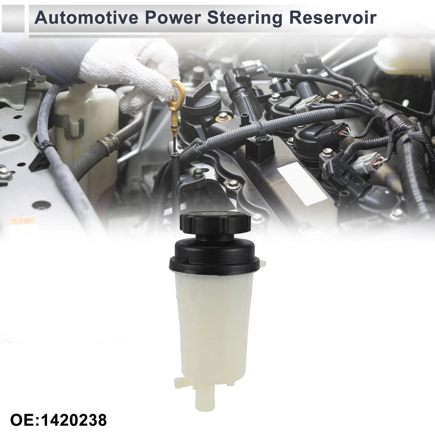 Power Steering Reservoir 1 Pc for Ford C-Max (2004-2012) Beige